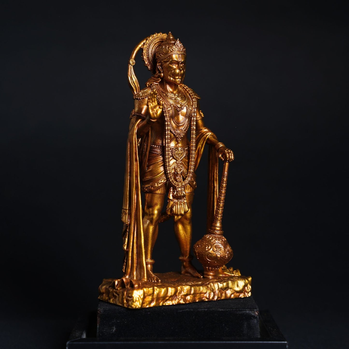 King of Sarangpur Lord Hanuman ji Antique Gold