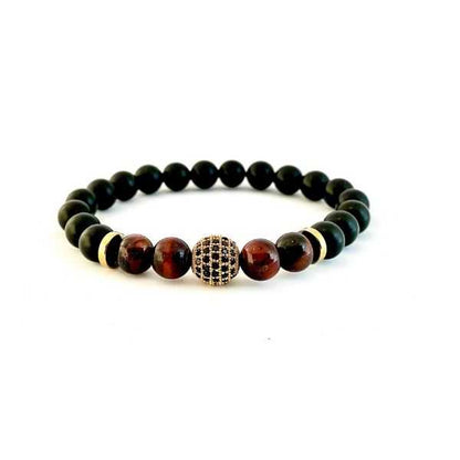 The Determination Red Tiger Eye Agate Pair Healing Bracelet