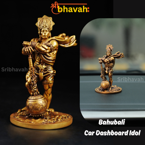 Bahubali Lord Hanuman Idol for CarDashboard, Pooja and Decor