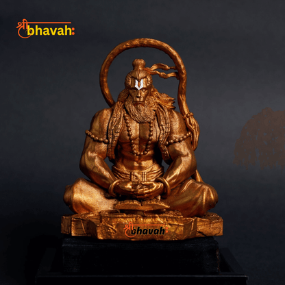 Pavan Sut Hanuman ji - Antique Gold