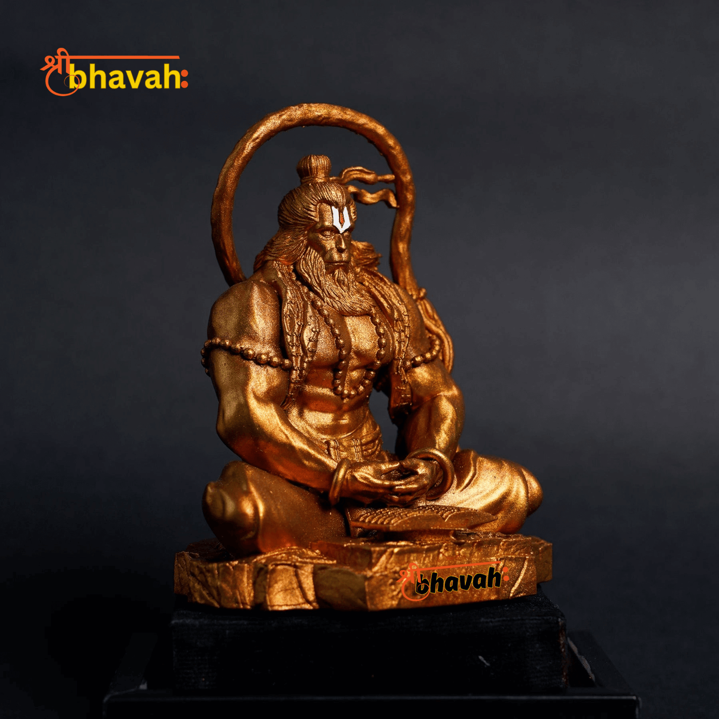 Pavan Sut Hanuman ji - Antique Gold