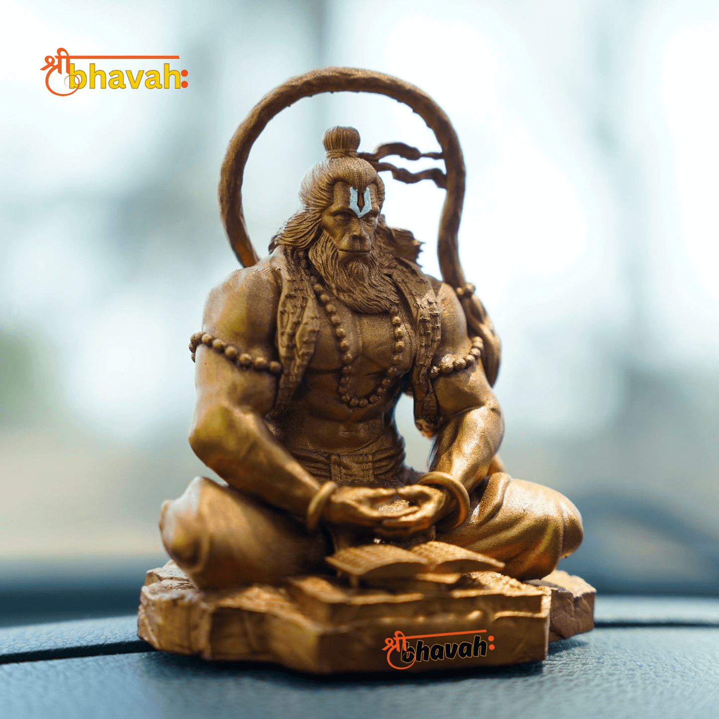 Pavan Sut Hanuman ji - Antique Gold