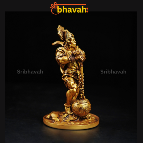 Bahubali Lord Hanuman Idol for CarDashboard, Pooja and Decor