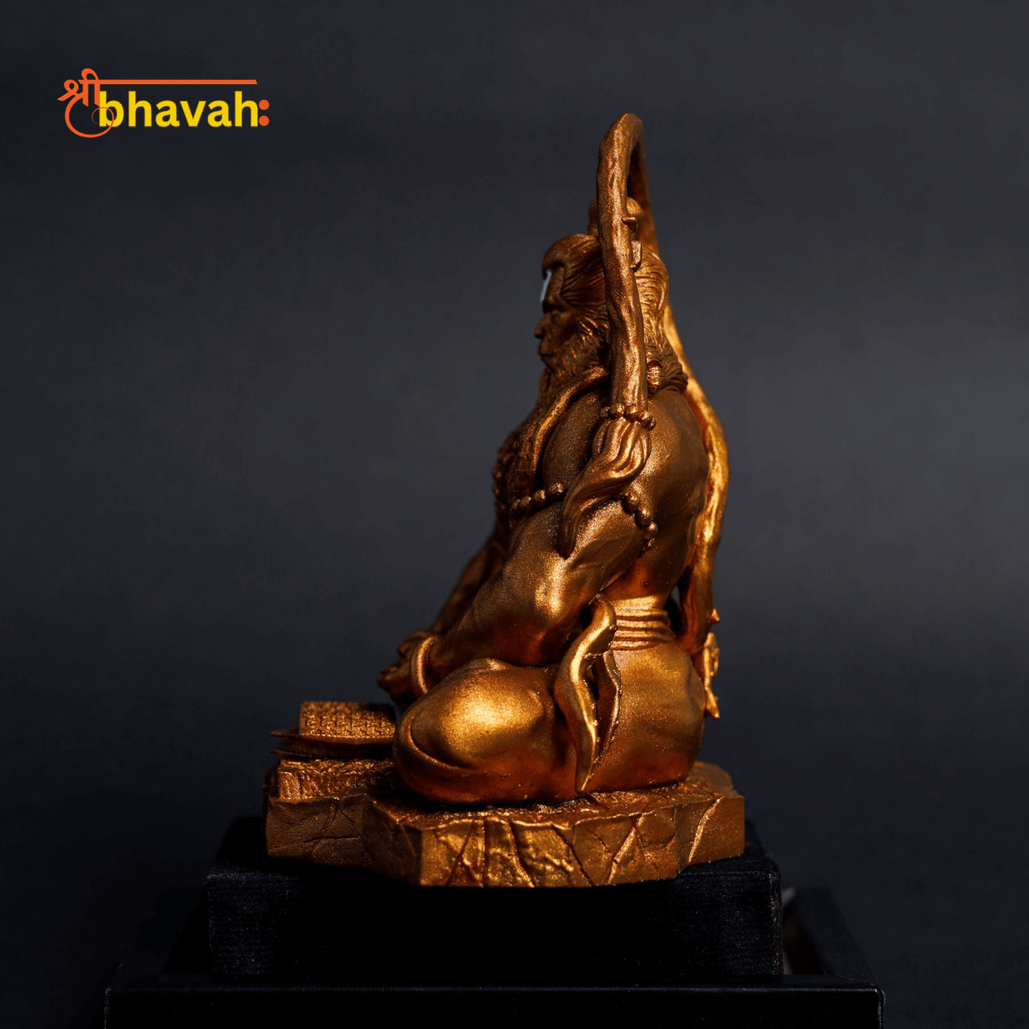 Pavan Sut Hanuman ji - Antique Gold