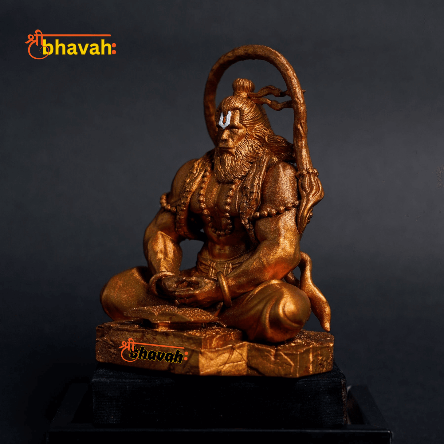 Pavan Sut Hanuman ji - Antique Gold