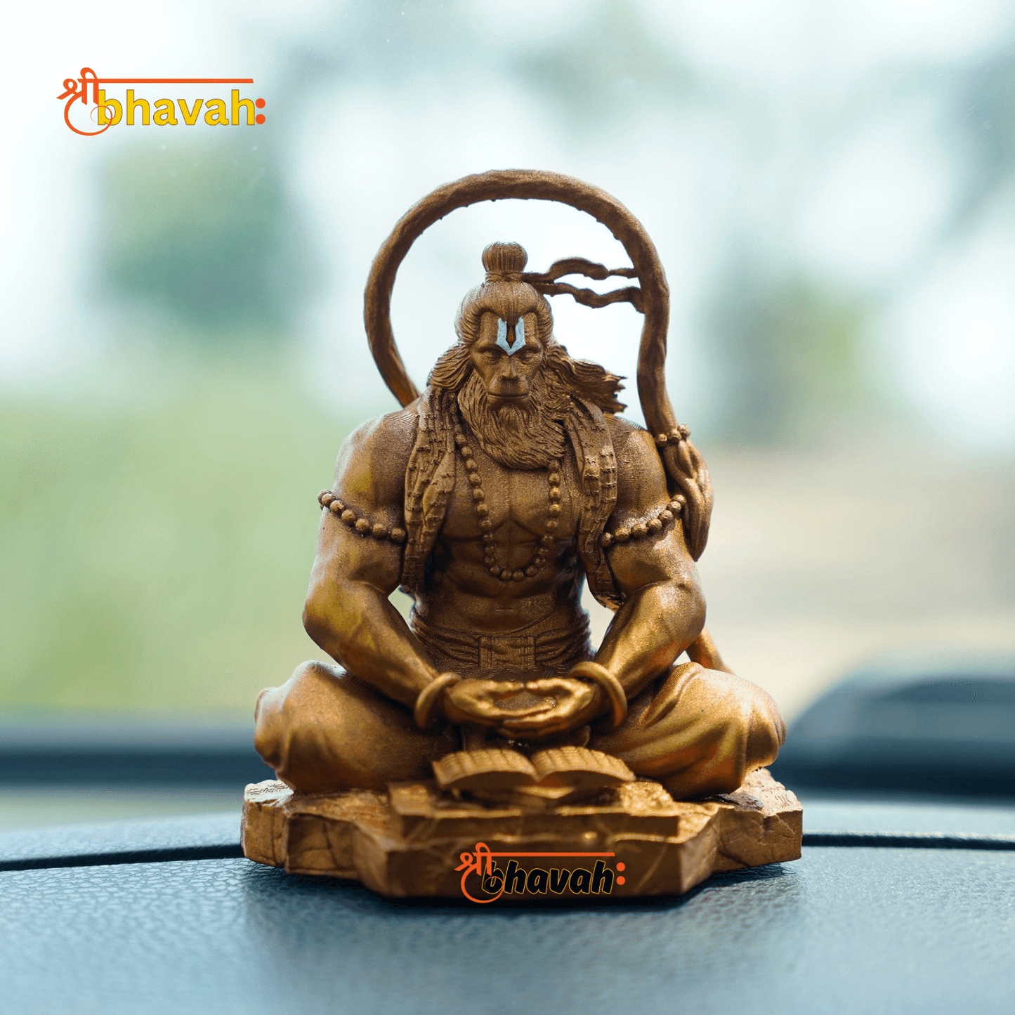 Pavan Sut Hanuman ji - Antique Gold