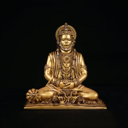 Meditating Lord Hanuman Idol