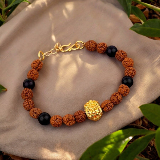 Lion Rudraksha Bracelet